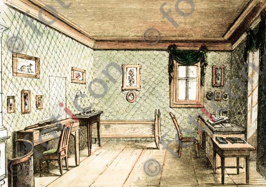 Arbeitszimmer von Friedrich Schiller | Study by Friedrich Schiller - Foto simon-156-066.jpg | foticon.de - Bilddatenbank für Motive aus Geschichte und Kultur